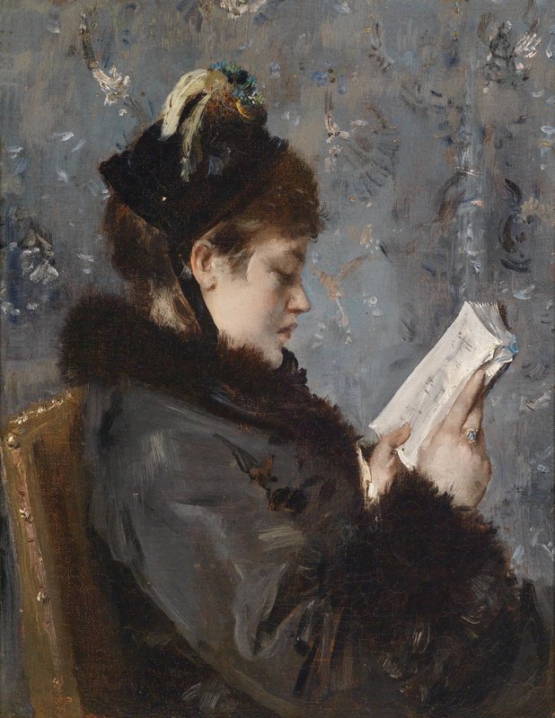 【エリー⭐︎プロフィール読んでください】 Alfred Stevens - Lesende junge